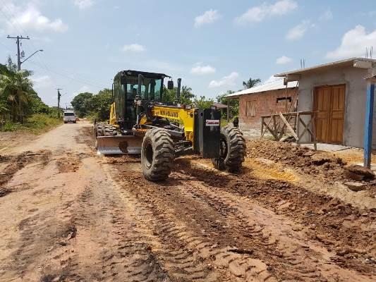 Governo do Amazonas retoma obras de pavimentação em Barcelos Governo do Amazonas retoma obras de pavimentação em Barcelos