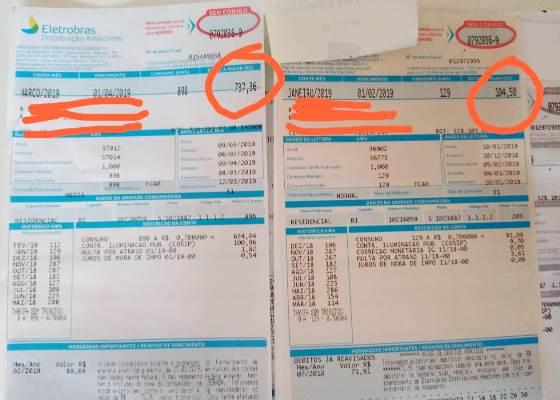 Conta de luz da Amazonas Energia de R$ 100 passa para R$ 700, denuncia consumidor Conta de luz da Amazonas Energia de R$ 100 passa para R$ 700, denuncia consumidor