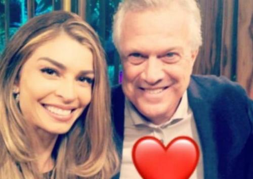Grazi Massafera reencontra Pedro Bial e agradece apresentador Grazi Massafera reencontra Pedro Bial e agradece apresentador