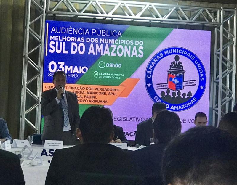 Em Humaitá, Adjuto Afonso defende trafegabilidade das rodovias do Amazonas Em Humaitá, Adjuto Afonso defende trafegabilidade das rodovias do Amazonas