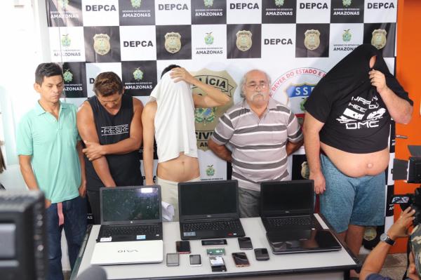 Polícia prende quadrilha acusada de estuprar crianças, em Manaus Polícia prende quadrilha acusada de estuprar crianças, em Manaus