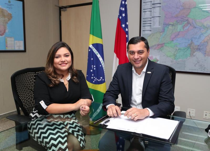 Wilson Lima anuncia Joana Darc como líder do Governo na ALE-AM Wilson Lima anuncia Joana Darc como líder do Governo na ALE-AM