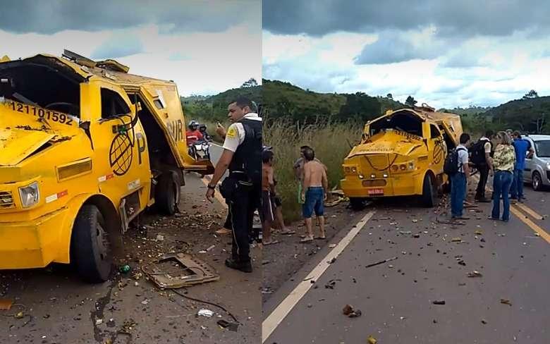 Bando explode carro forte na BR 22, de Rondon e Abel Figueiredo Bando explode carro forte na BR 22, de Rondon e Abel Figueiredo