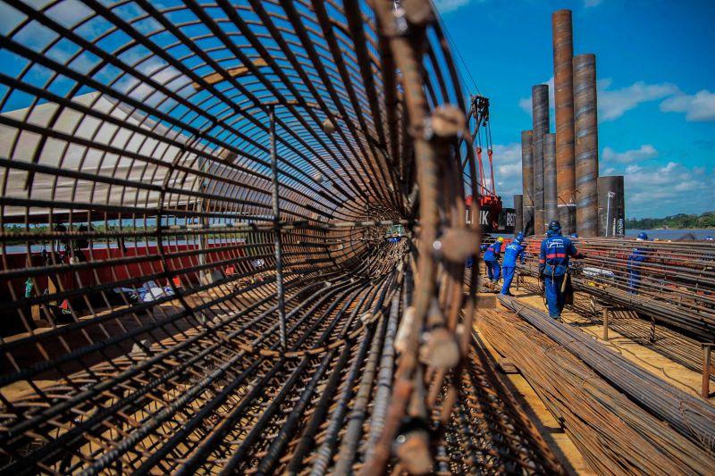 Reconstrução da ponte rio Moju tem frentes de trabalho no Pará e em mais dois estados Reconstrução da ponte rio Moju tem frentes de trabalho no Pará e em mais dois estados