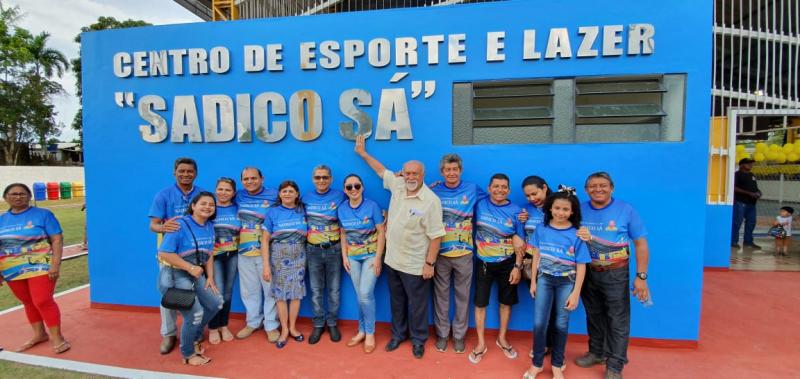 Belarmino Lins participa da inauguração do Centro de Esporte e Lazer em Novo Aripuanã Belarmino Lins participa da inauguração do Centro de Esporte e Lazer em Novo Aripuanã