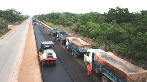 Obras de infraestrutura avançam na rodovia AM-070 Obras de infraestrutura avançam na rodovia AM-070