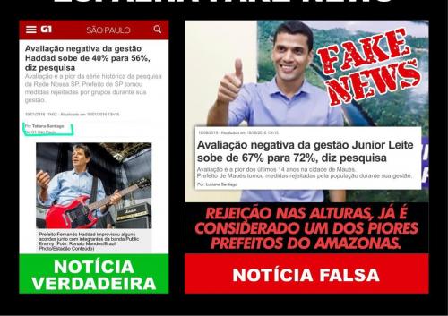 Fake News chega a Maués com pesquisa falsa Fake News chega a Maués com pesquisa falsa
