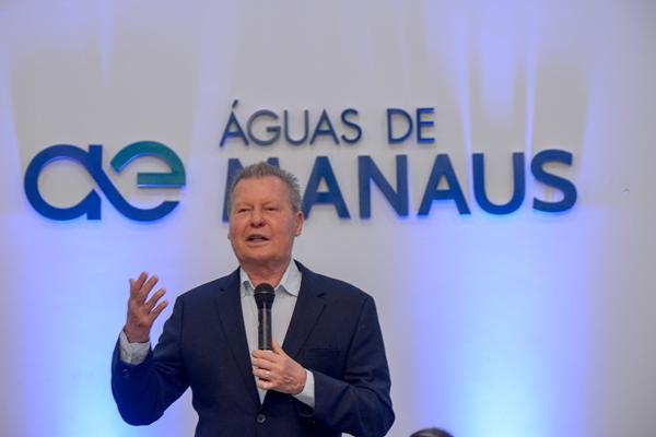 Em seminário, prefeito de Manaus destaca avanços no abastecimento e saneamento básico Em seminário, prefeito de Manaus destaca avanços no abastecimento e saneamento básico