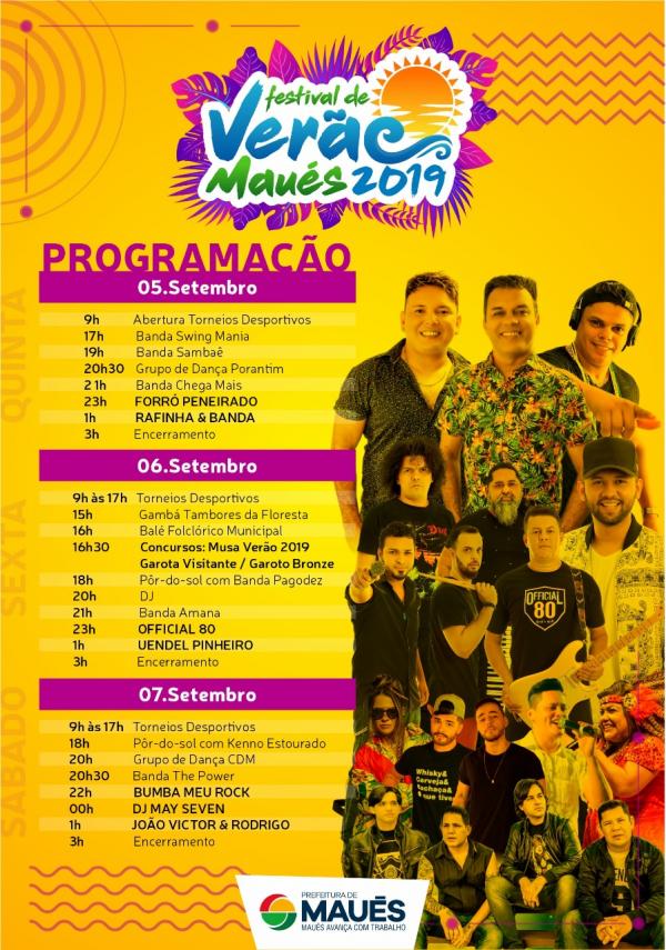 Festival de Verão 2019 movimenta Maués no feriado da Pátria Festival de Verão 2019 movimenta Maués no feriado da Pátria