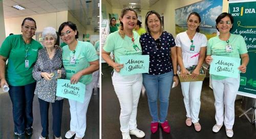 Unimed Manaus comemora Dia Mundial da Gentileza 'mimando' pacientes e colaboradores Unimed Manaus comemora Dia Mundial da Gentileza 'mimando' pacientes e colaboradores