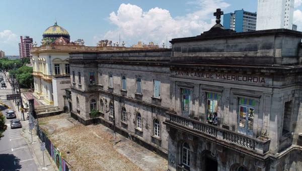 Prédio histórico da Santa Casa de Manaus vai a leilão nesta quinta (21) Prédio histórico da Santa Casa de Manaus vai a leilão nesta quinta (21)