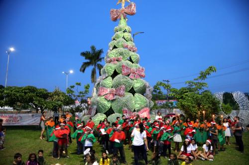 Prefeitura de Manaus inaugura árvore de Natal sustentável na Max Teixeira Prefeitura de Manaus inaugura árvore de Natal sustentável na Max Teixeira