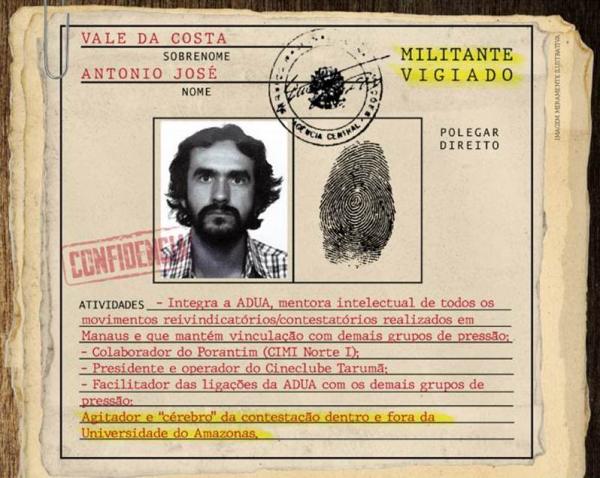 Professores da Ufam foram investigados na Ditadura, revelam documentos secretos Professores da Ufam foram investigados na Ditadura, revelam documentos secretos