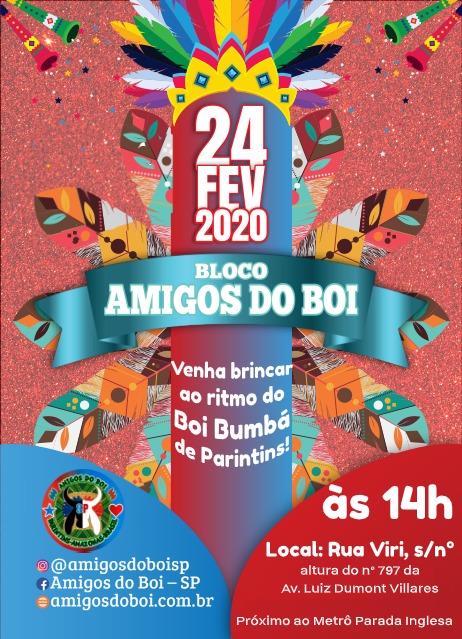 Bloco Amigos do Boi de Parintins vai participar do Carnaval de rua de São Paulo Bloco Amigos do Boi de Parintins vai participar do Carnaval de rua de São Paulo
