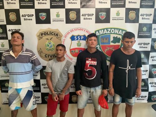 Polícia recaptura quatro foragidos da Justiça, em Silves (AM) Polícia recaptura quatro foragidos da Justiça, em Silves (AM)