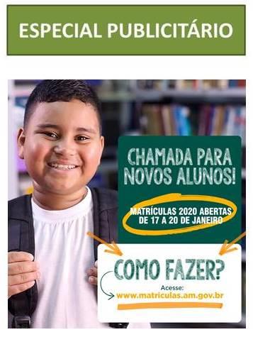 Campanha Matrículas 2020 Campanha Matrículas 2020