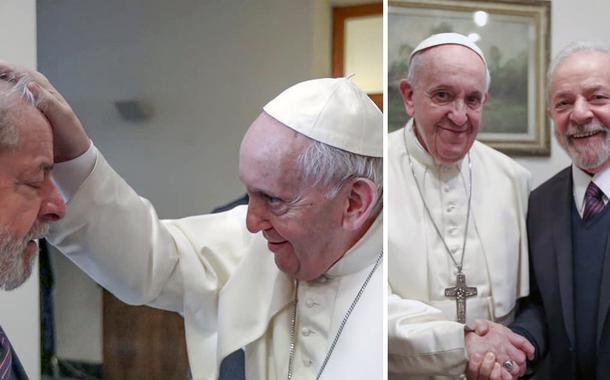 Lula e o Papa Francisco falam sobre desigualdade social e meio ambiente Lula e o Papa Francisco falam sobre desigualdade social e meio ambiente