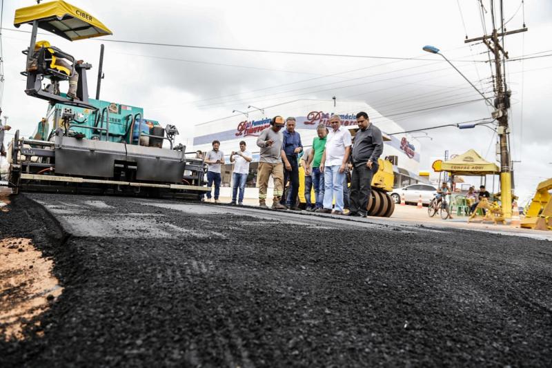 Prefeitura de Santarém inicia pavimentação do anel viário do Santarenzinho Prefeitura de Santarém inicia pavimentação do anel viário do Santarenzinho