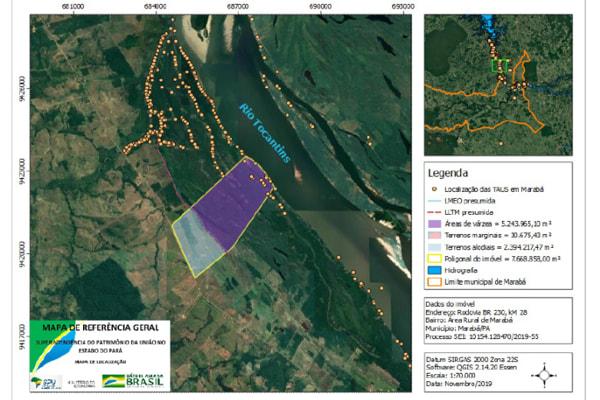 MPF pede que Justiça bloqueie fazenda em Marabá (PA) por ocupar 5,2 mil km de terras da União MPF pede que Justiça bloqueie fazenda em Marabá (PA) por ocupar 5,2 mil km de terras da União