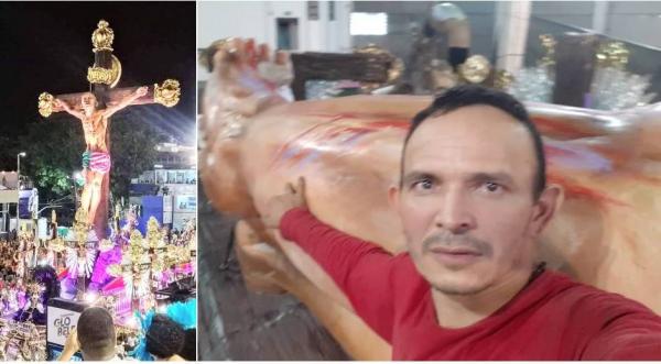 Leandrinho Rodrigues, o parintinense que fez o 'Cristo Negro', da Mangueira Leandrinho Rodrigues, o parintinense que fez o 'Cristo Negro', da Mangueira