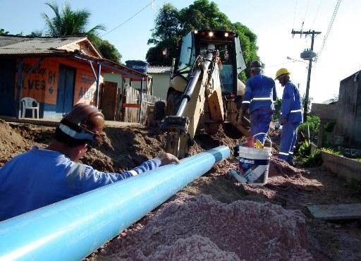 Cosanpa faz ligação de novas redes de água em Santarém, Oeste do Pará Cosanpa faz ligação de novas redes de água em Santarém, Oeste do Pará