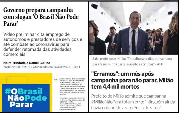 Bolsonaro lança ‘campanha da morte’ e pede que povo ignore o coronavírus e saia de casa Bolsonaro lança ‘campanha da morte’ e pede que povo ignore o coronavírus e saia de casa