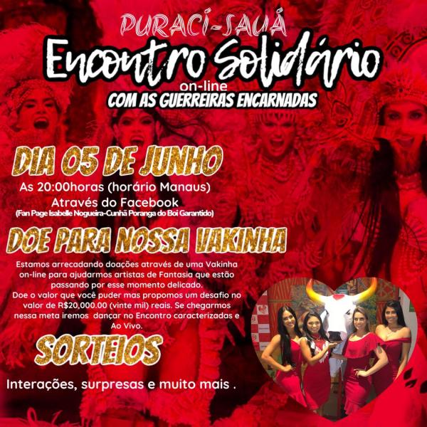 Itens do Garantido lançam vakinha virtual para ajudar artistas e propõem desafio, em live Itens do Garantido lançam vakinha virtual para ajudar artistas e propõem desafio, em live
