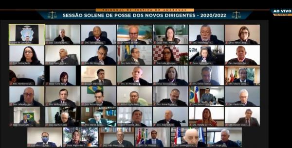 Domingos Chalub é empossado presidente do TJ-AM, em sessão histórica Domingos Chalub é empossado presidente do TJ-AM, em sessão histórica