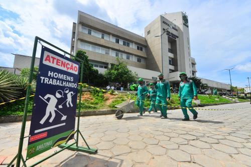 Em 43 dias, obras de recuperação do Hospital João Lúcio avançam 20% Em 43 dias, obras de recuperação do Hospital João Lúcio avançam 20%