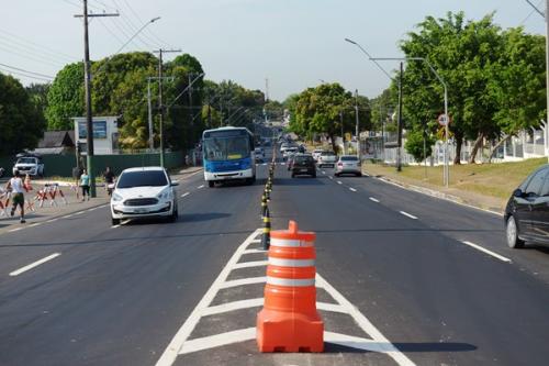 Prefeitura de Manaus implementa sentido único na avenida São Jorge Prefeitura de Manaus implementa sentido único na avenida São Jorge