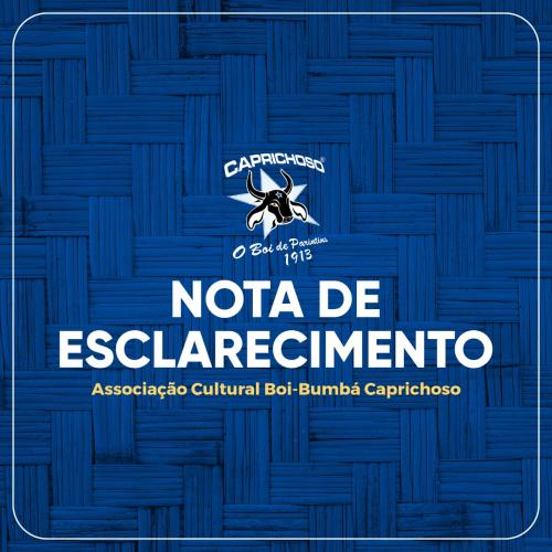 Caprichoso divulga nota e diz que vai aguardar investigações da PF que atinge presidente Caprichoso divulga nota e diz que vai aguardar investigações da PF que atinge presidente