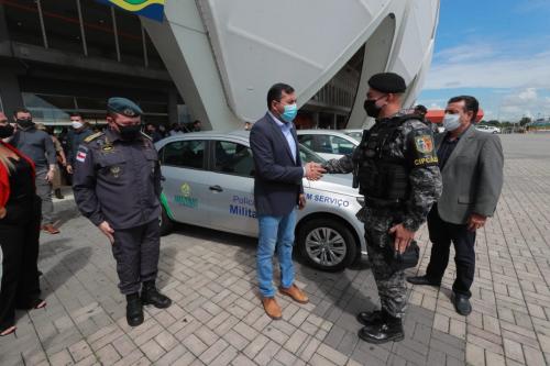 Wilson Lima entrega veículos para renovação da frota das Polícias Civil e Militar Wilson Lima entrega veículos para renovação da frota das Polícias Civil e Militar