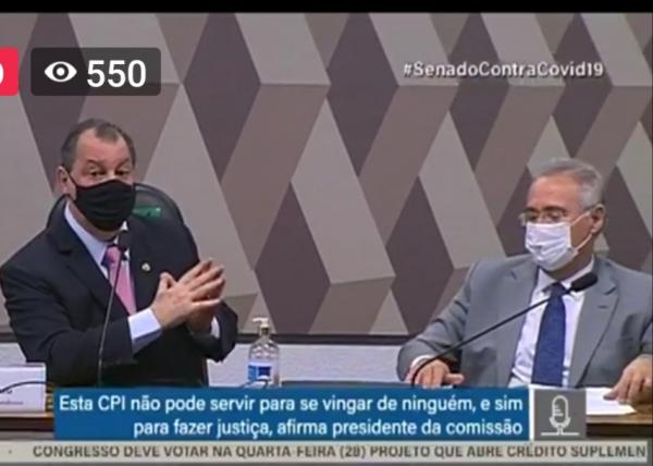 Omar Aziz é o presidente da CPI da Covid e Renan Calheiros o relator Omar Aziz é o presidente da CPI da Covid e Renan Calheiros o relator