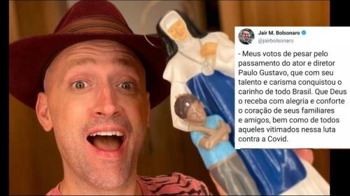 Bolsonaro lamenta morte de Paulo Gustavo e é criticado na internet Bolsonaro lamenta morte de Paulo Gustavo e é criticado na internet
