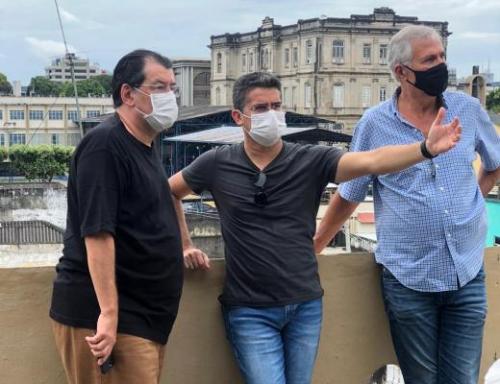 Em encontro com David Almeida, Eduardo Braga se coloca à disposição para ajudar Manaus Em encontro com David Almeida, Eduardo Braga se coloca à disposição para ajudar Manaus