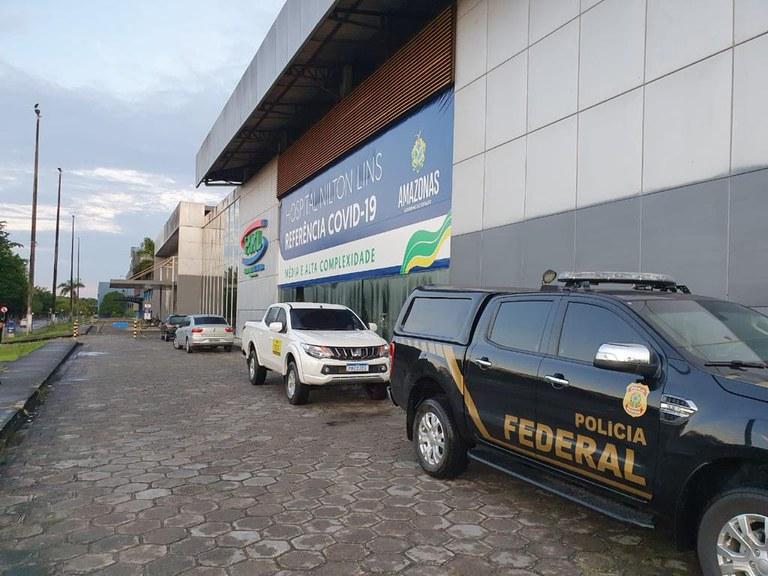 PF cumpre mandado na casa do governador Wilson Lima e na sede do governo PF cumpre mandado na casa do governador Wilson Lima e na sede do governo