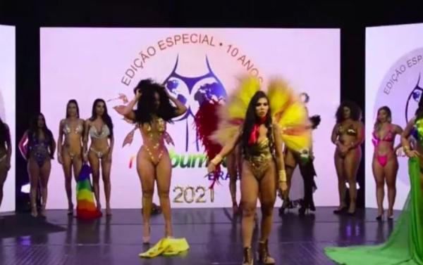 Candidata derrotada do Miss Bumbum arranca faixa da vice-campeã, amazonense Juh Campos Candidata derrotada do Miss Bumbum arranca faixa da vice-campeã, amazonense Juh Campos