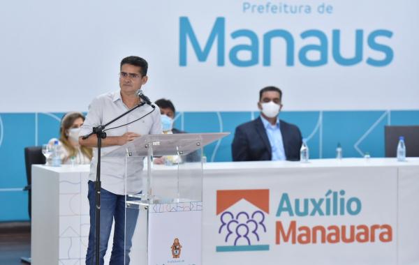 Prefeito prorroga 'Auxílio Manauara' de R$ 200 até janeiro de 2022 Prefeito prorroga 'Auxílio Manauara' de R$ 200 até janeiro de 2022