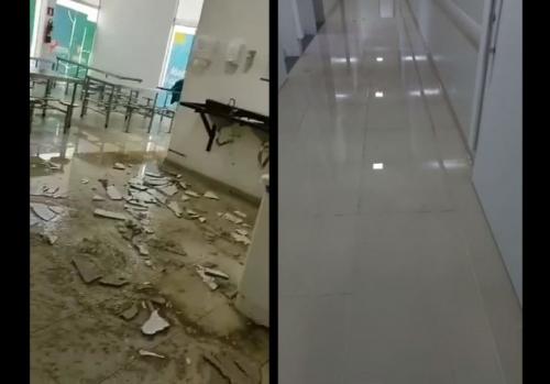 Chuva alaga setor de emergência do Hospital Geral de Roraima e Hospital das Clínicas Chuva alaga setor de emergência do Hospital Geral de Roraima e Hospital das Clínicas