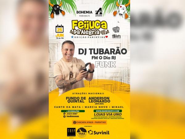 Feijuca da Alegria ganha um 'novo ingrediente': os tracks do DJ Tubarão Feijuca da Alegria ganha um 'novo ingrediente': os tracks do DJ Tubarão
