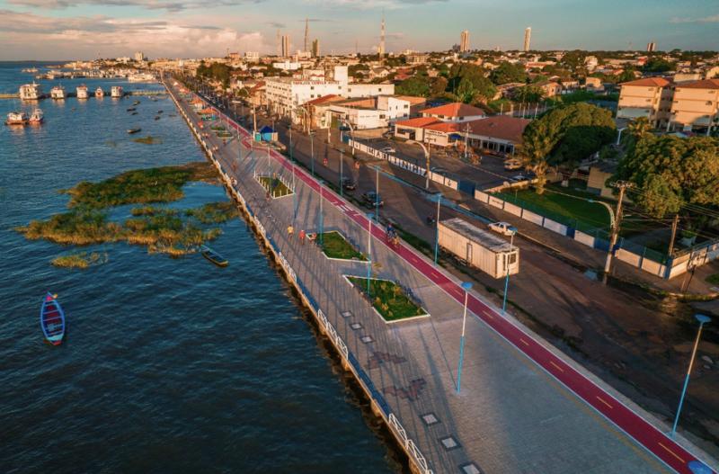 Nos 361 anos do aniversário de Santarém, cidade ganha nova orla, com ciclofaixa e urbanização 