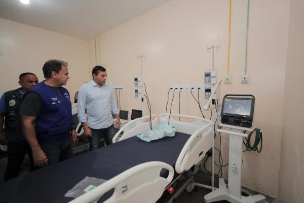 Governador Wilson Lima vistoria obras de leitos de UTI em Tabatinga Governador Wilson Lima vistoria obras de leitos de UTI em Tabatinga