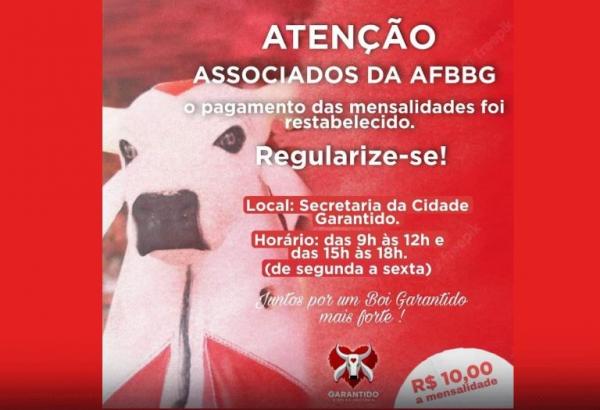 Em crise, Garantido cobra mensalidades dos sócios e ameaça com punição quem não pagar Em crise, Garantido cobra mensalidades dos sócios e ameaça com punição quem não pagar