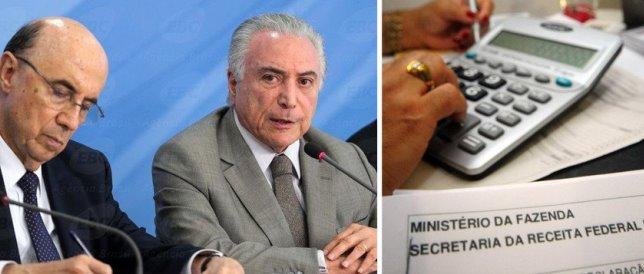 Depois de gastar R$ 13,4 bi para se salvar, Temer pode cobrar IR de 35% Depois de gastar R$ 13,4 bi para se salvar, Temer pode cobrar IR de 35%