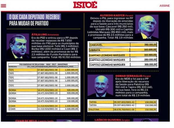 Átila Lins negociou R$ 7,6 milhões para se filiar ao PP, diz 'Isto É' Átila Lins negociou R$ 7,6 milhões para se filiar ao PP, diz 'Isto É'