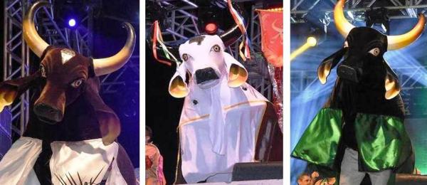 Bumbás Brilhante, Garanhão e Corre Campo se apresentam no Festival Folclórico do Amazonas Bumbás Brilhante, Garanhão e Corre Campo se apresentam no Festival Folclórico do Amazonas