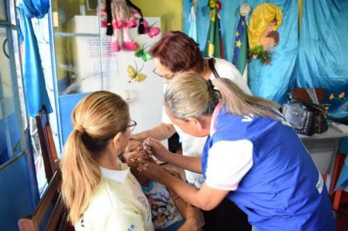 Parintins ultrapassa 90% de alcance na campanha de vacinação contra sarampo e pólio Parintins ultrapassa 90% de alcance na campanha de vacinação contra sarampo e pólio