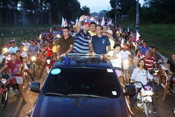 Eirunepé recepciona Pauderney com 9 mil pessoas em carreata Eirunepé recepciona Pauderney com 9 mil pessoas em carreata