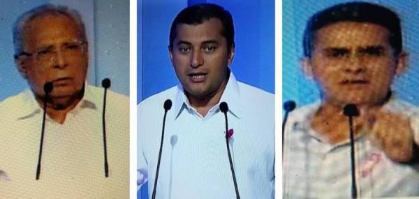 Amazonino e David deixam Wilson de saia justa em debate Amazonino e David deixam Wilson de saia justa em debate