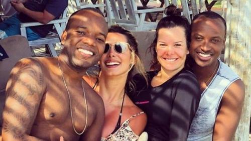 Em dia de folga, Fernanda Souza e Thiaguinho curtem momento agarradinhos Em dia de folga, Fernanda Souza e Thiaguinho curtem momento agarradinhos